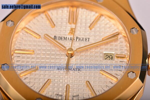 Audemars Piguet Perfect Replica Royal Oak Watch Yellow Gold 201505041631 (BP)